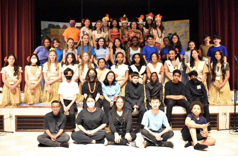 Cast and crew of 2021 production of Moana Junior